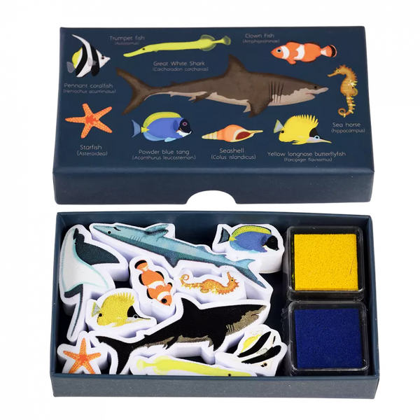 Set of Mini Stamps - Ocean Animals