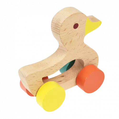 Wooden Push Along Toy Duck