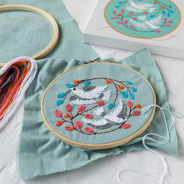 Embroidery Kit - Doves