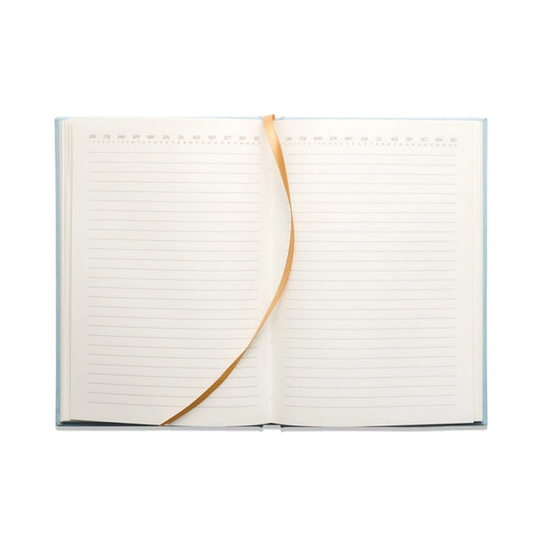 Suedette Journal - Blue - Arch Dot