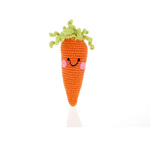 BACK IN STOCK! Soft Toy Handmade Carrot Rattle