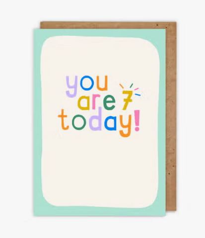 Bright, Fun Birthday Age Greetings Card - You Are... Ages 6-9