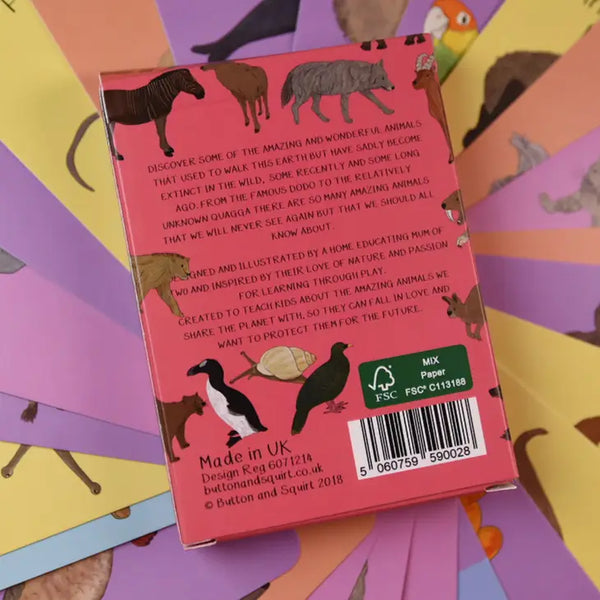Amazing Extinct Animals Fact Cards
