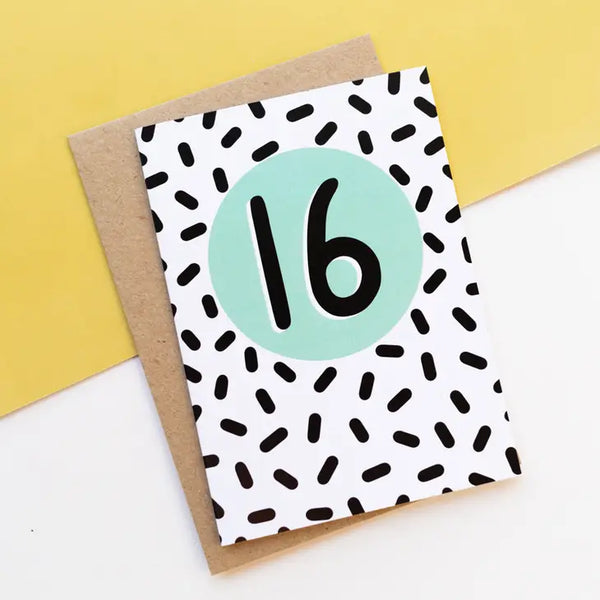 New Milestone Birthday Greeting Cards - 16-50 - by Jeff & the Squirrel