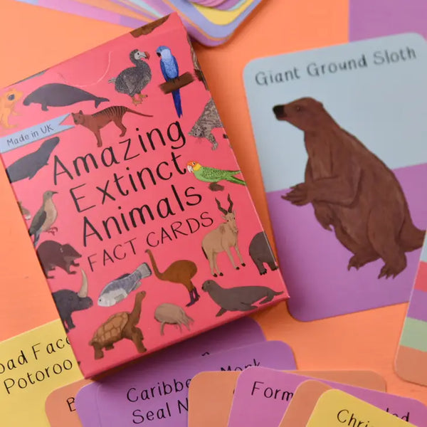 Amazing Extinct Animals Fact Cards
