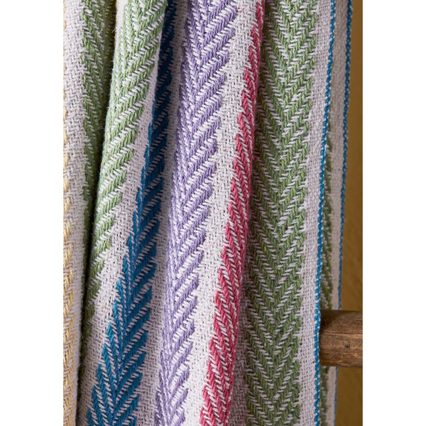 Recycled Cotton Rainbow Arrow Stripe Throw