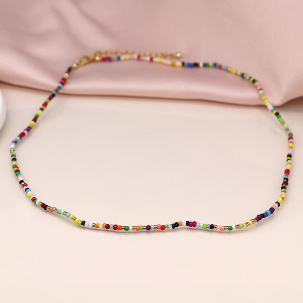 Rainbow Colours Beaded Necklace