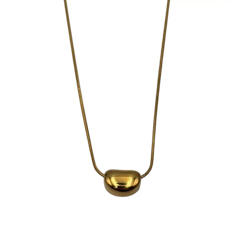Bean Necklace in Gold