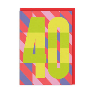 40 Birthday Card