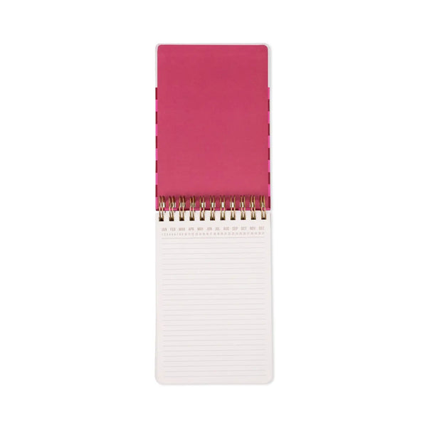 Chunky Notepad - Burgundy + Pink - LARGE!!
