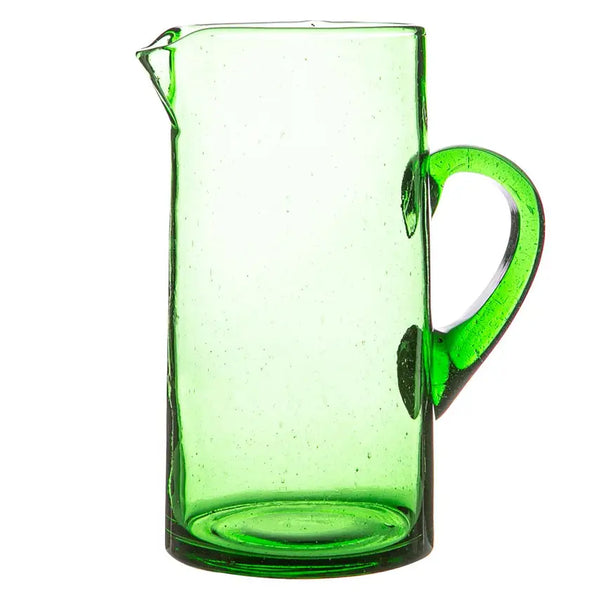 Hand Blown Glass Jug - TWO Colours!