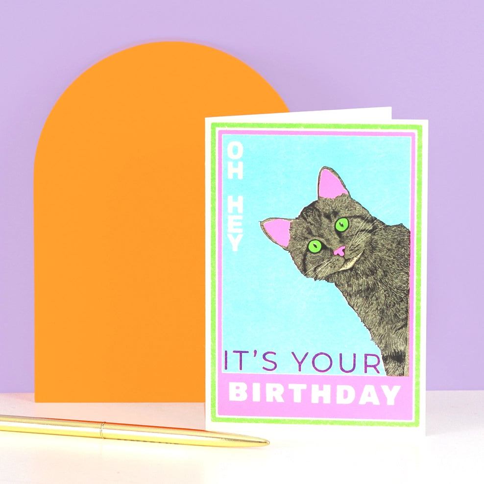 Matchbox Cat Birthday Card | Cute Cat Card | Greeting Card