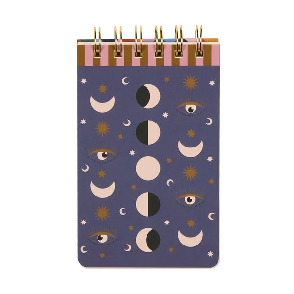 Moon Phases Twin Wire Notepad