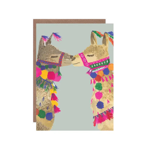 Love Llamas Greetings Card