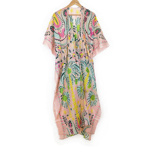 Multicolour Floral Print Kaftan