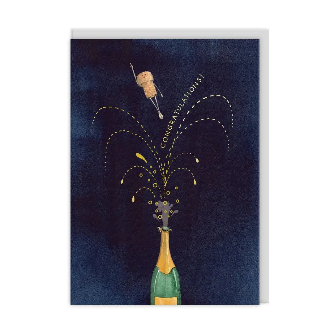 Congrats Champagne Greeting Card