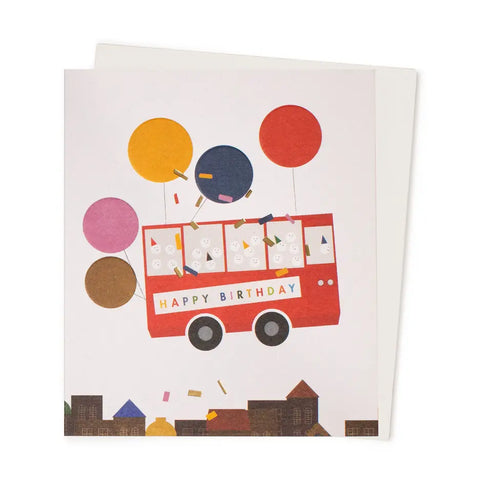 Birthday Bus Greeting Card