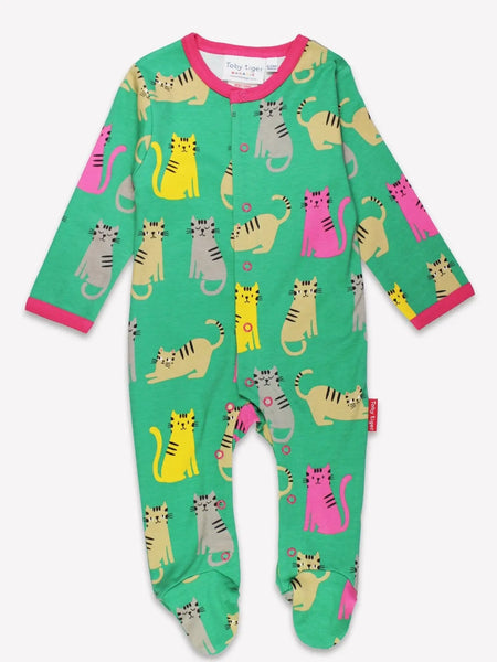 Colourful Cat Sleepsuit