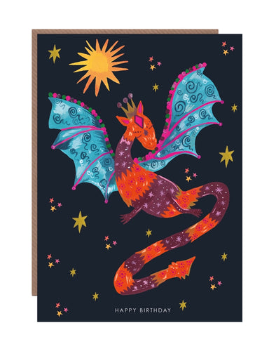 'Carnival Dragon' Birthday Greetings Card