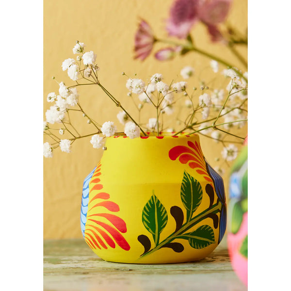 Small Handpainted Boyam Vase