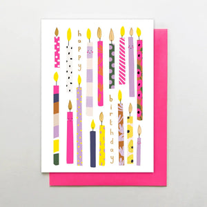 Happy Birthday Candles Greeting Card