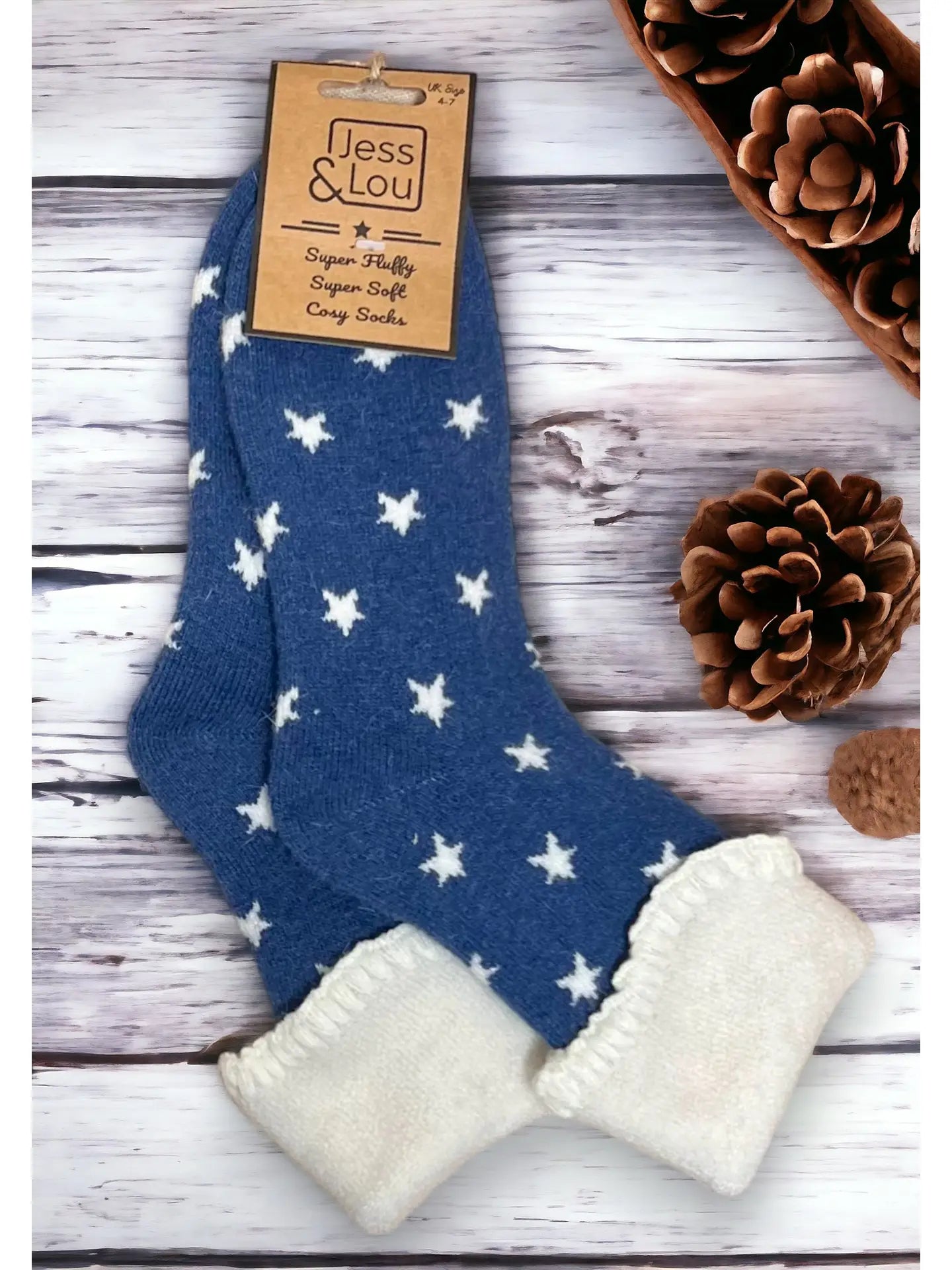 Star Cosy Cuff Socks