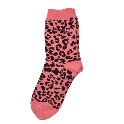 Leopard Socks - Pink