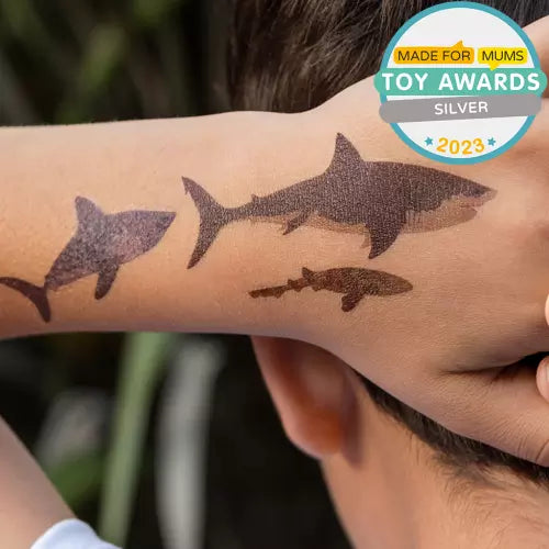 Temporary Tattoos - Shark - HALF PRICE due to slightly damaged packaging