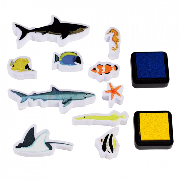 Set of Mini Stamps - Ocean Animals