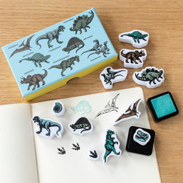 Set of Mini Stamps - Dinosaurs