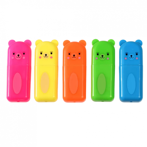 Bear highlighters (set of 5)