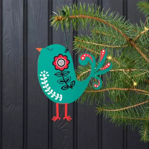 XMAS 2023 SALE Wooden Green Bird Decoration