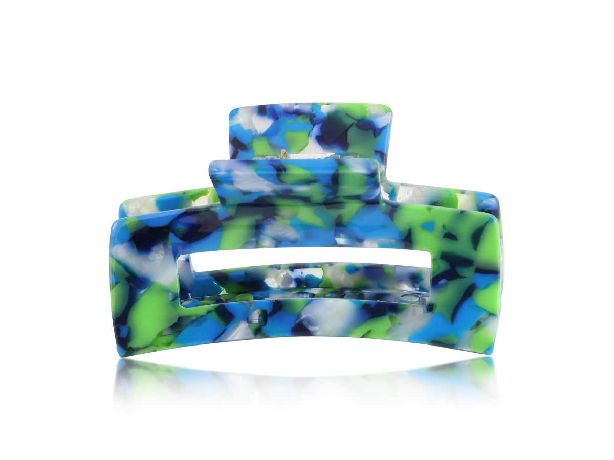 Green & Blue Bulldog Hair Clip