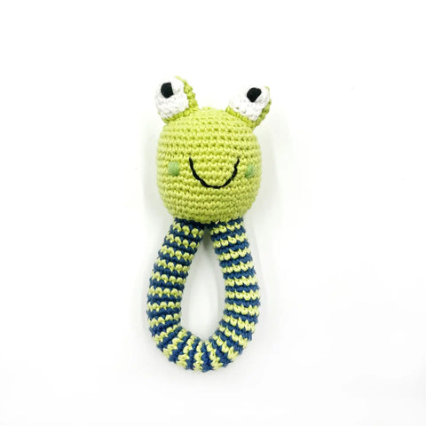 Baby Toy Frog Ring Rattle