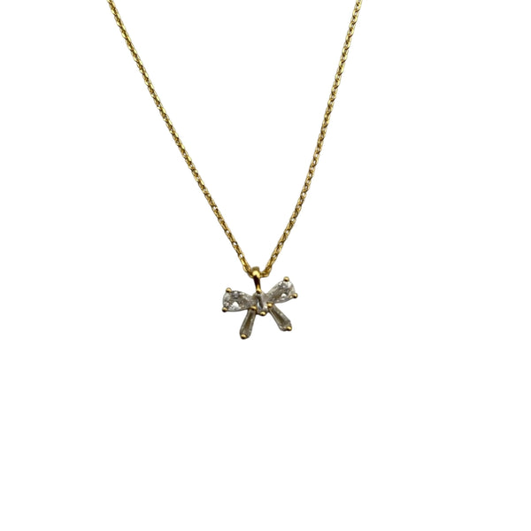 Sparkle Bow Necklace