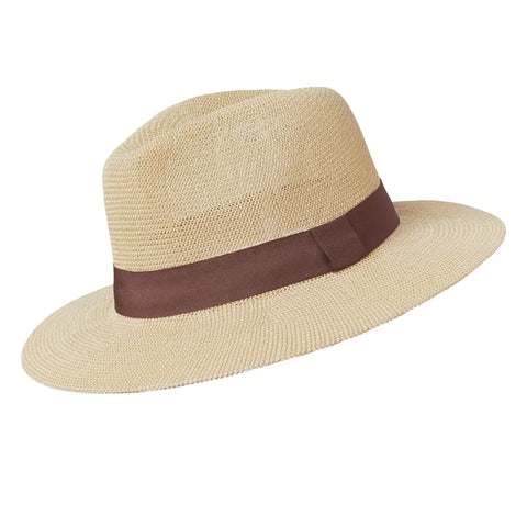Brown Band Panama Hat