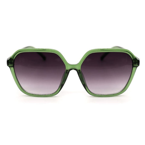 Recycled Hexagon Sunglasses in Emerald Green