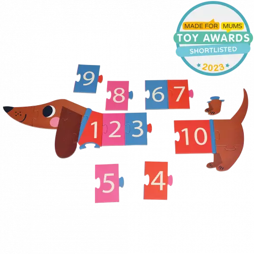 Number Puzzle - Sausage Dog