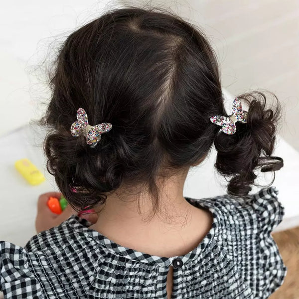 Glitter Butterfly Hair Bands (set of 4)