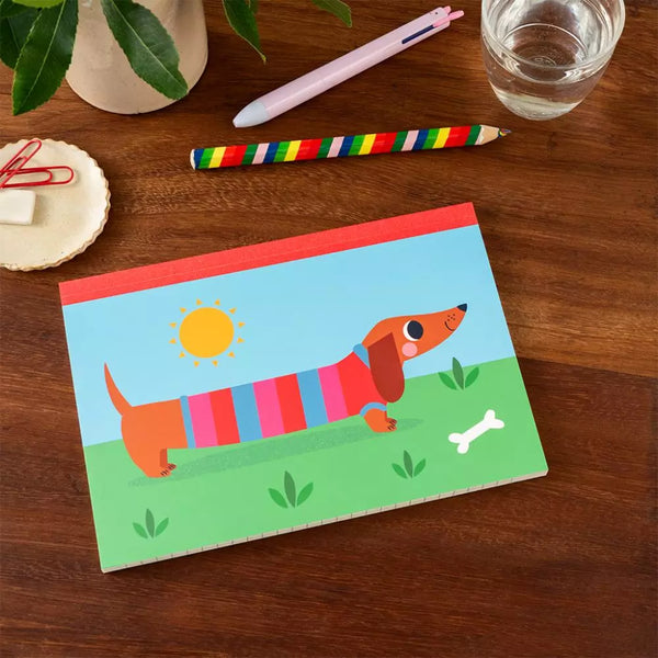 A5 Notebook - Sunny Sausage Dog