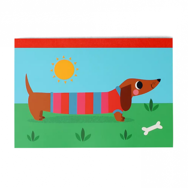 A5 Notebook - Sunny Sausage Dog