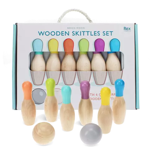 Wooden Skittles Set