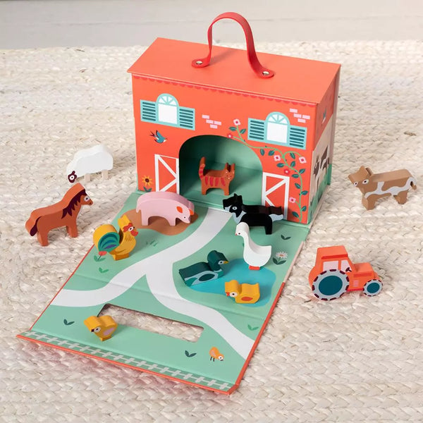 Wooden Farm Playset