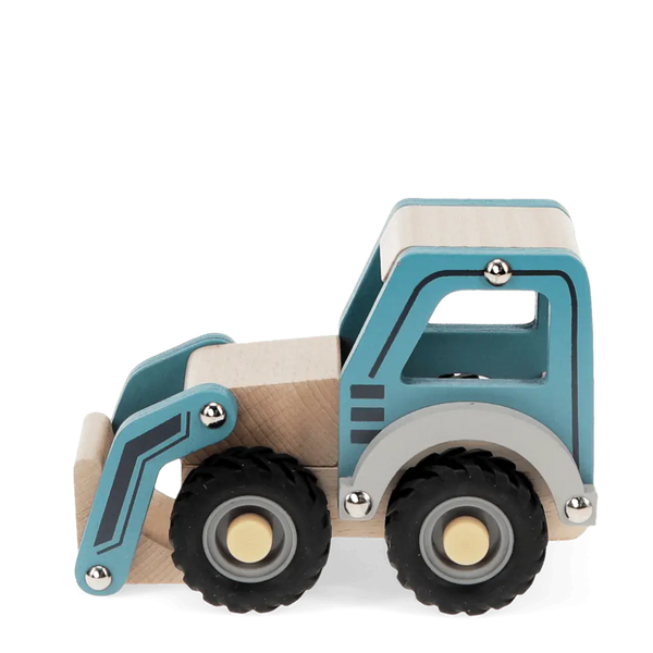 Wooden Push Along Vehicle Toy - Digger truck