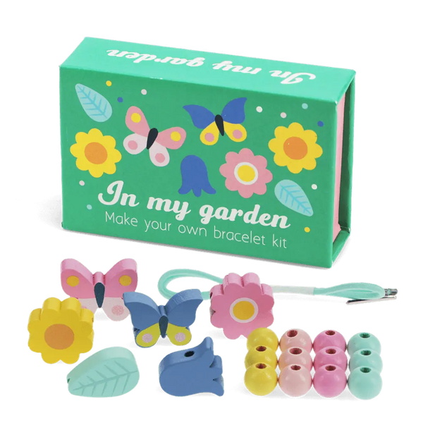 Wooden Bead Bracelet Kit - In My Garden