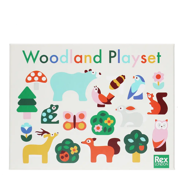 Wooden Animal Playset - Woodland