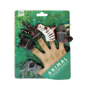 Animal Finger Puppets (set of 5) - Safari