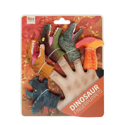Animal Finger Puppets (set of 5) - Dinosaur
