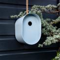 Blue Oval Bamboo Fibre Birdhouse