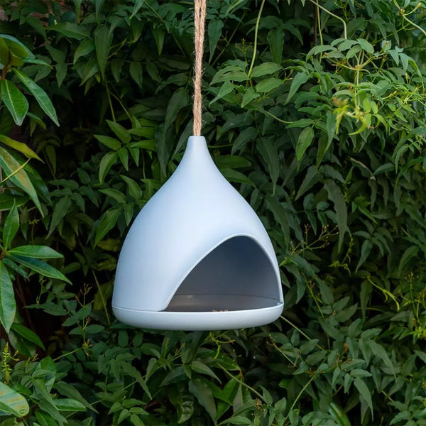Blue Bamboo Fibre Bird Feeder